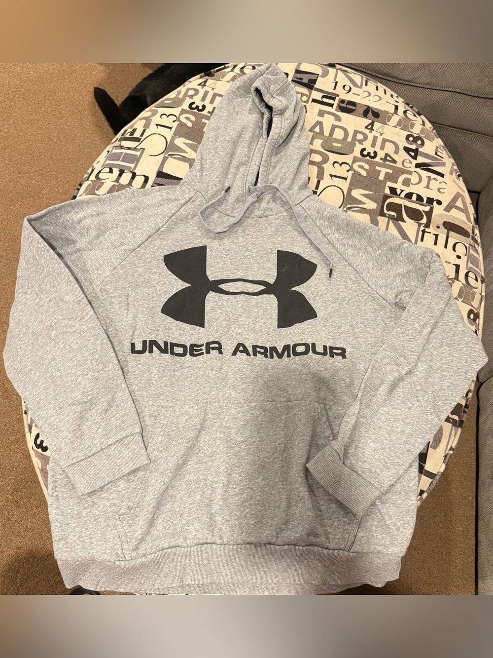 Under Armour Men's Gray Logo Pullover Hoodie XXL